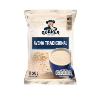 Avena Tradicional Quaker Bolsa 500 Gr