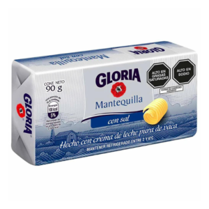 Mantequilla Gloria Barra 90 Gr