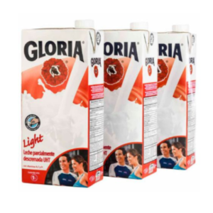Leche Uht Light Gloria 1 Lt