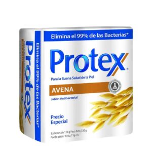 Jabón protex avena 110 gr 3 un